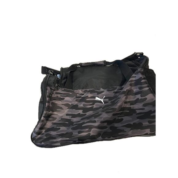 Puma Black Gray Duffel Bag 20"x12"x12" - Picture 4 of 7